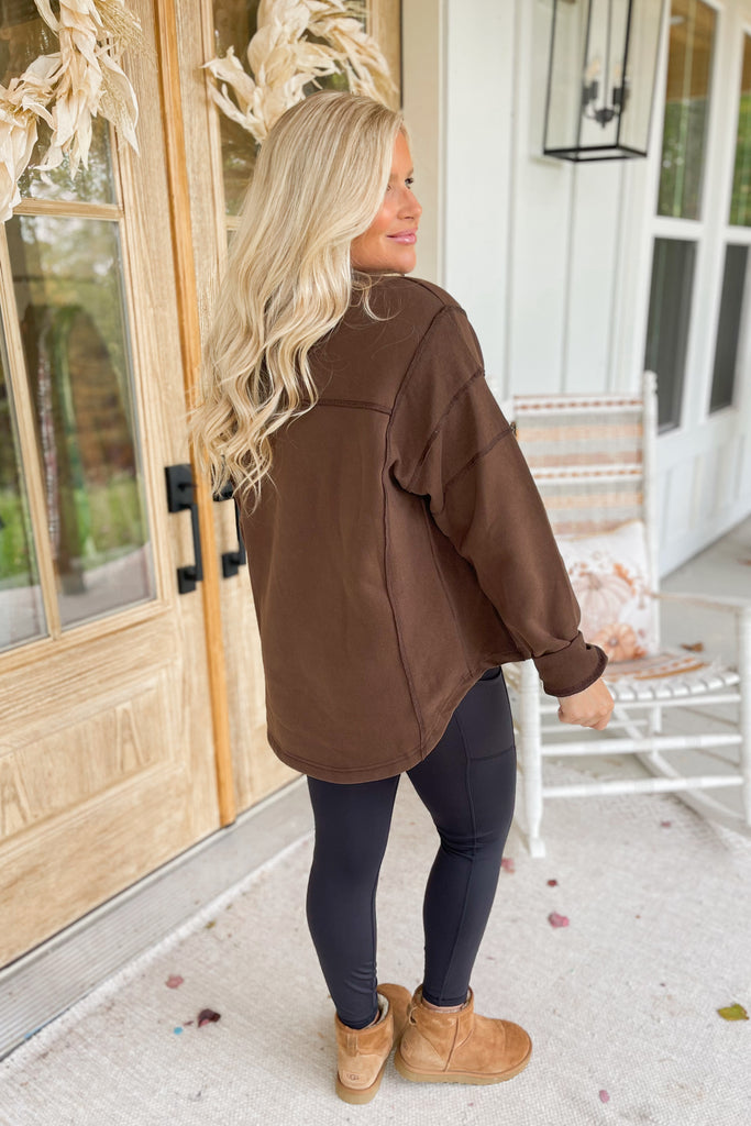 Andi Loose Fit Henley Long Sleeve Top - Be You Boutique