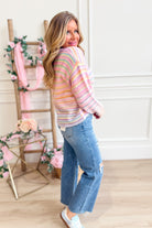 Sophie Multi Striped Round Neck Sweater - Be You Boutique