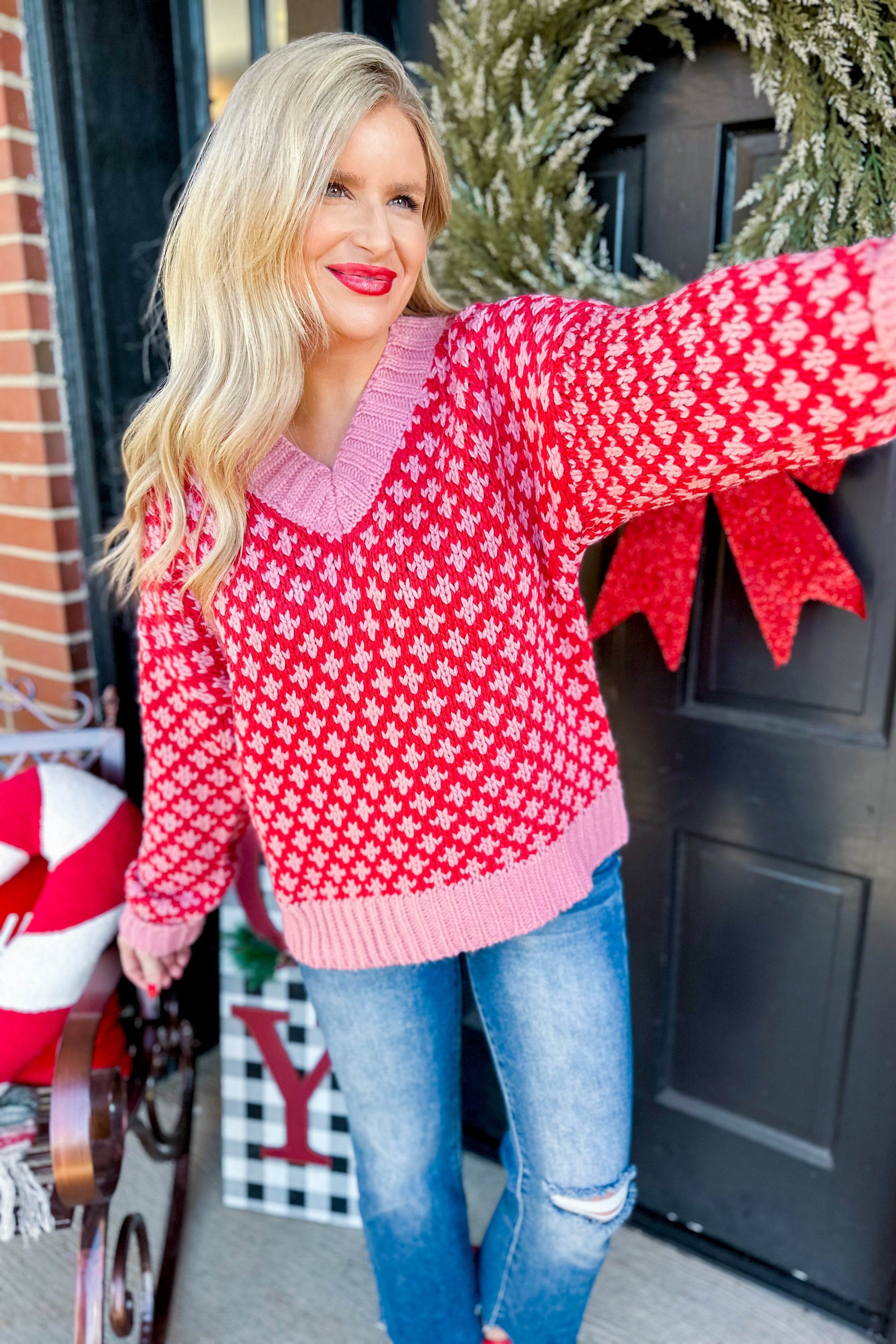 Rosie Overisized Graphic Knit Sweater