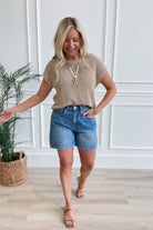 Kathy Crochet Knit Short Sleeve Top - Be You Boutique