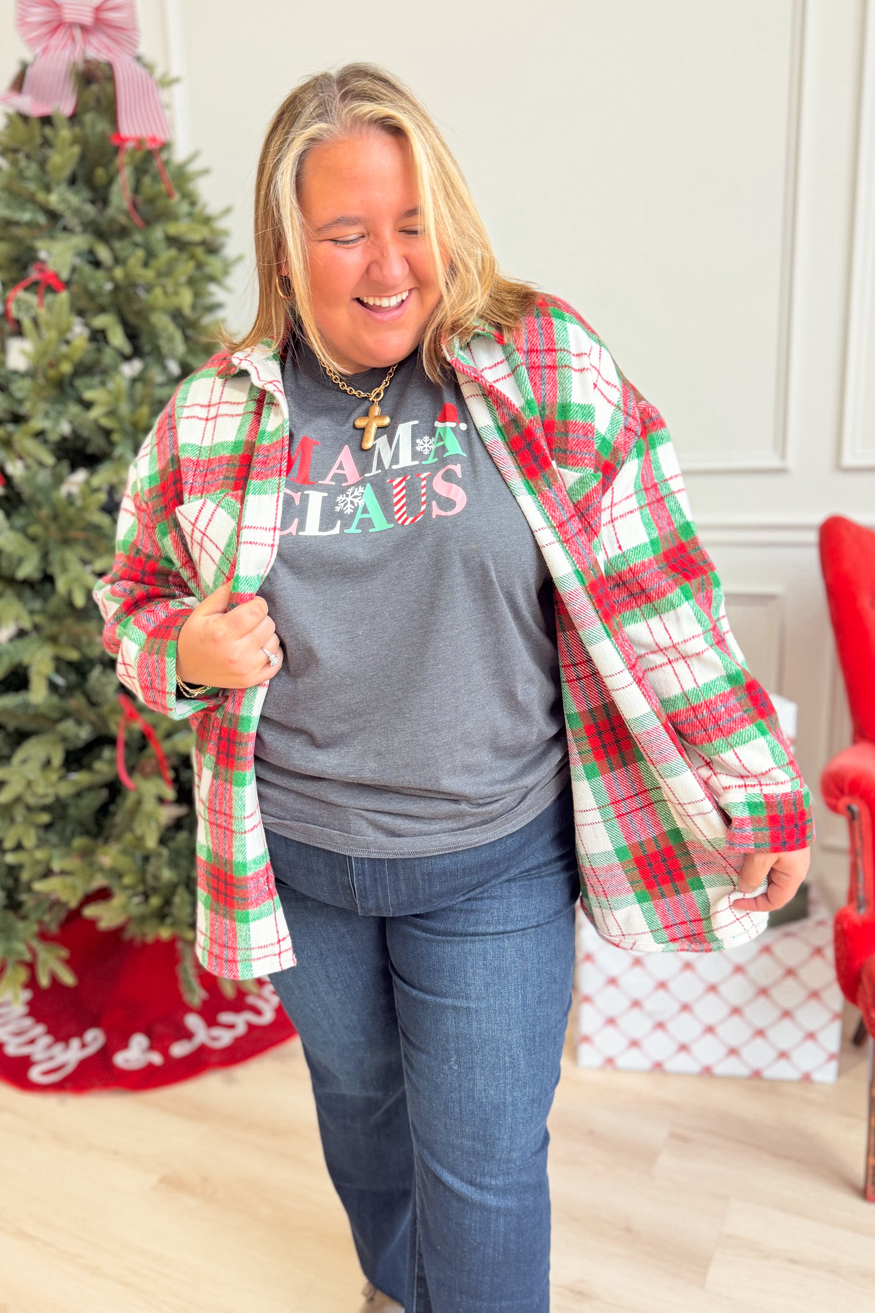 Mama Claus Long Sleeve Tee *FINAL SALE* - Be You Boutique