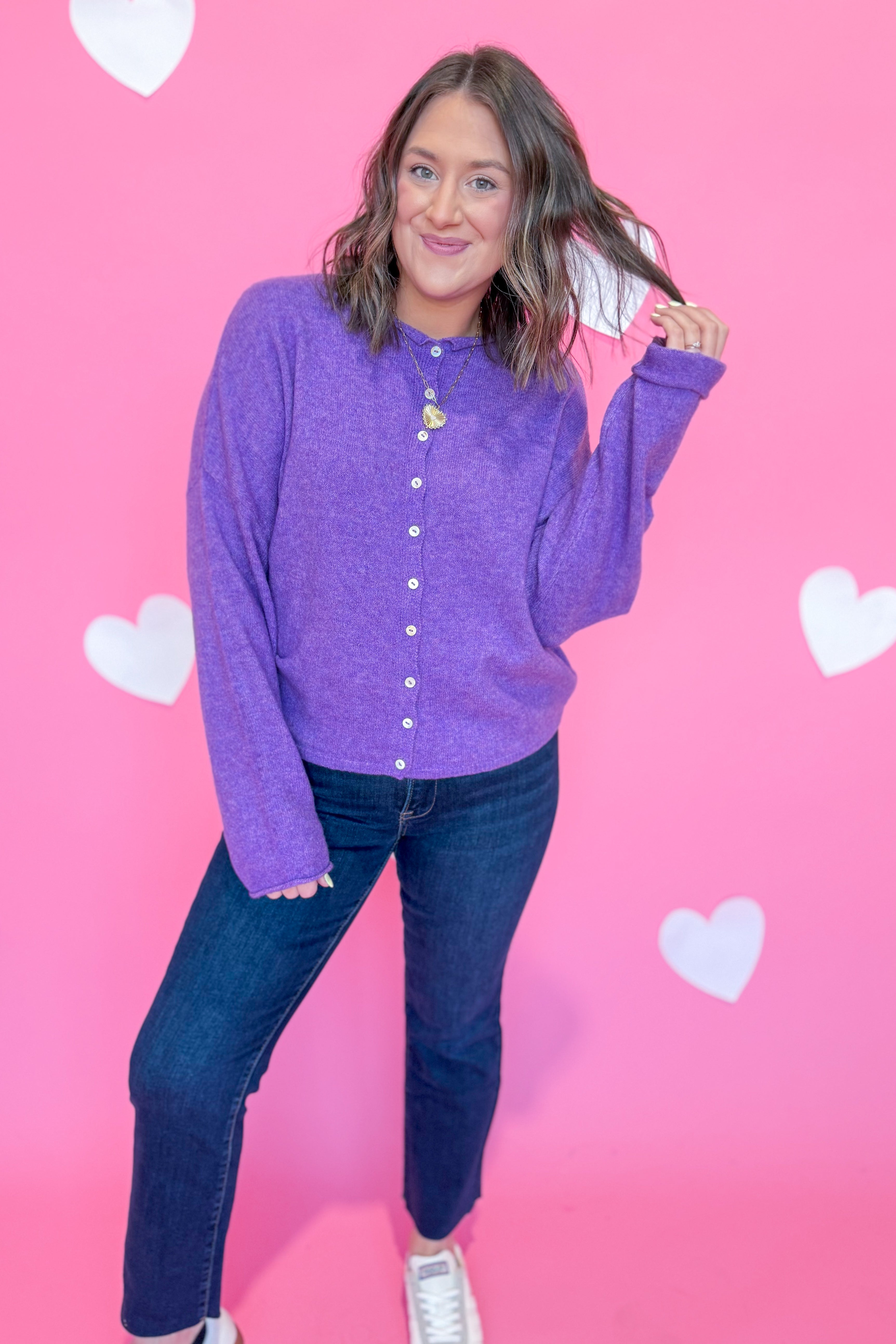 Luna Button Down Cardigan Top - Be You Boutique