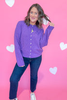 Luna Button Down Cardigan Top - Be You Boutique