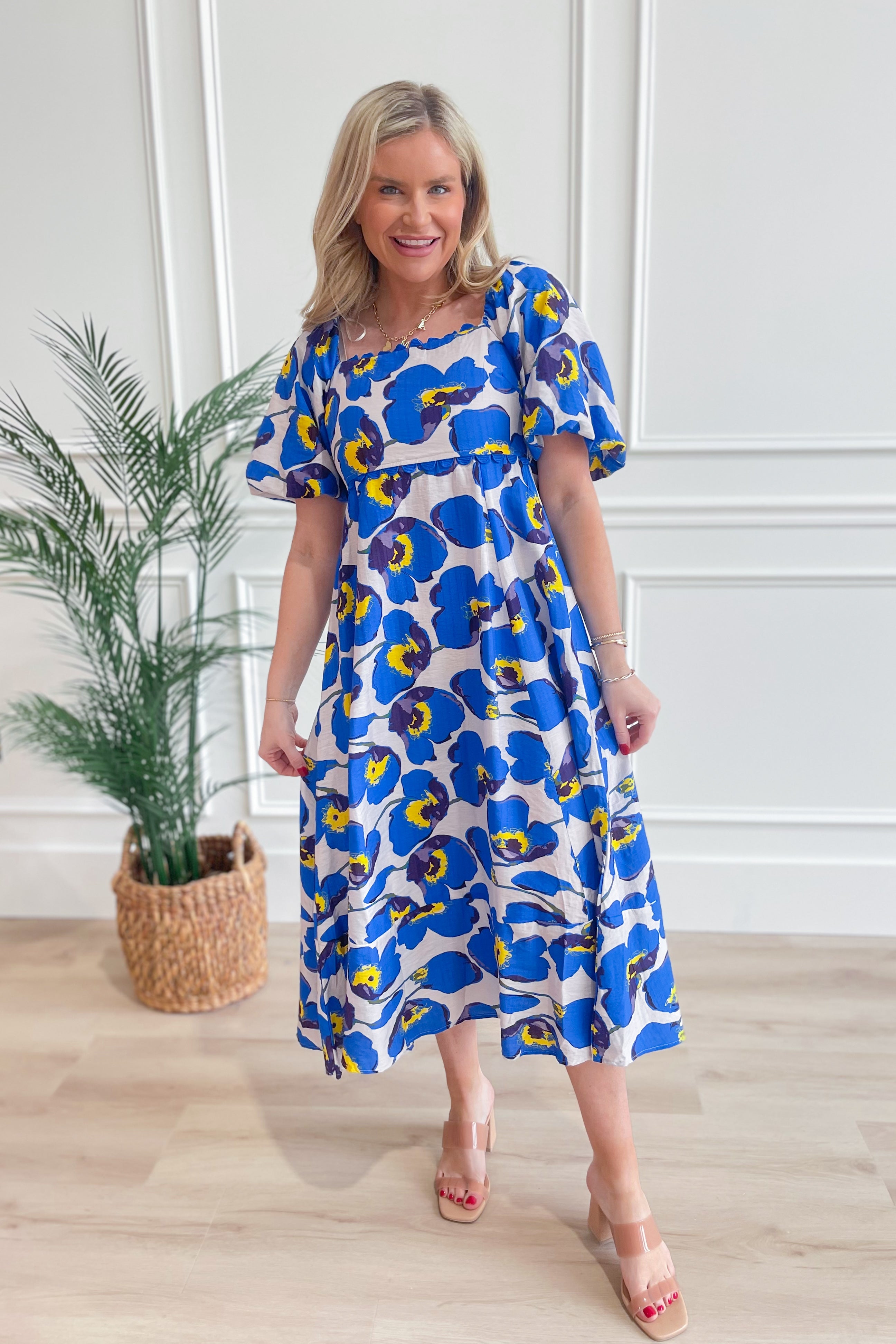 Nancy Living Floral Dress - Be You Boutique
