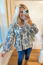 Midge Long Sleeve Baby Doll Ruffle Detail Top - Be You Boutique