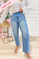 Risen Boone High Rise Slouchy Cropped Barrel Jeans [0-3XL] - Be You Boutique