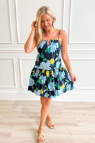 Connie Floral U Neck Line Dress - Be You Boutique