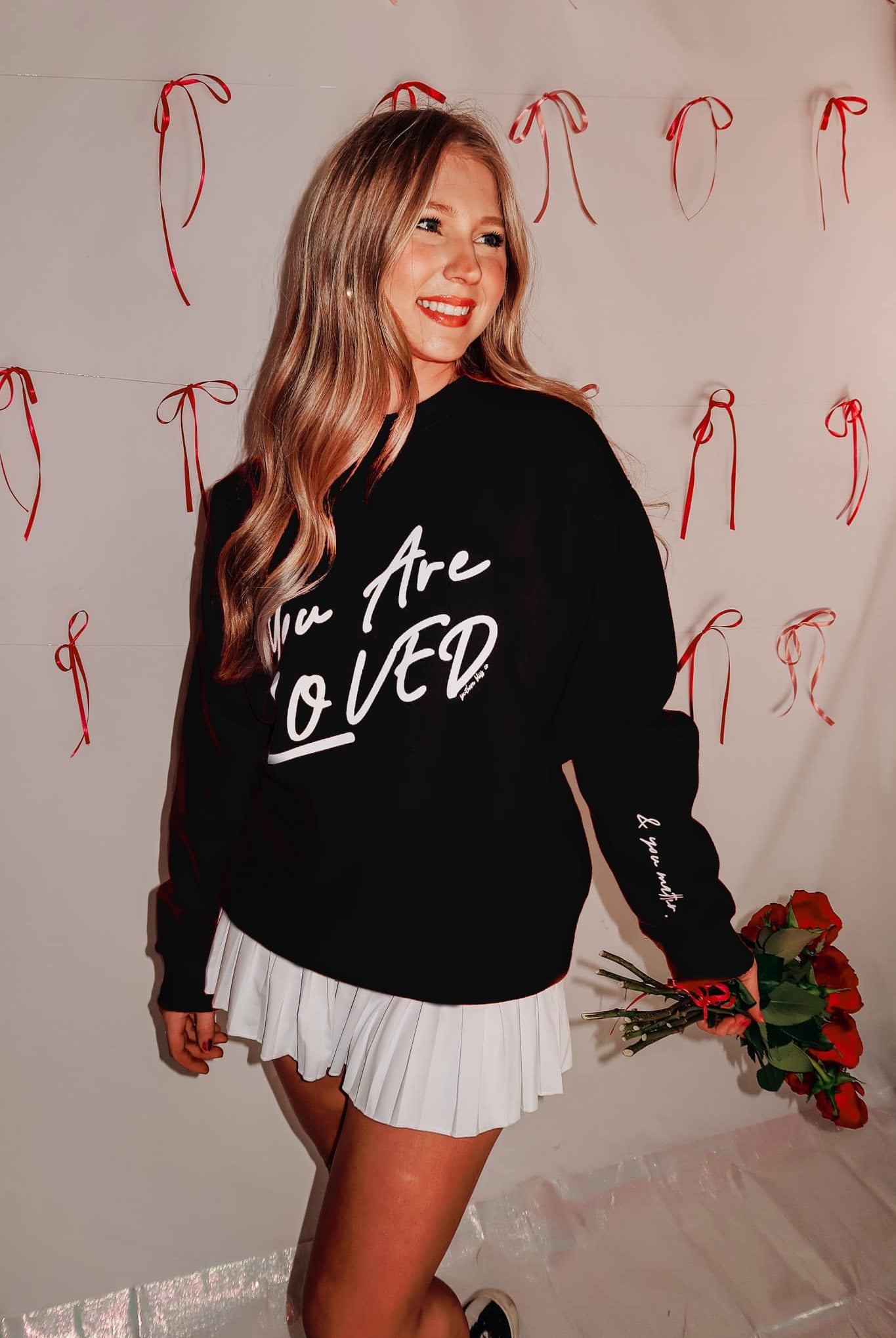 PREORDER YOU ARE LOVED Long Sleeve Graphic Sweatshirt - Be You Boutique