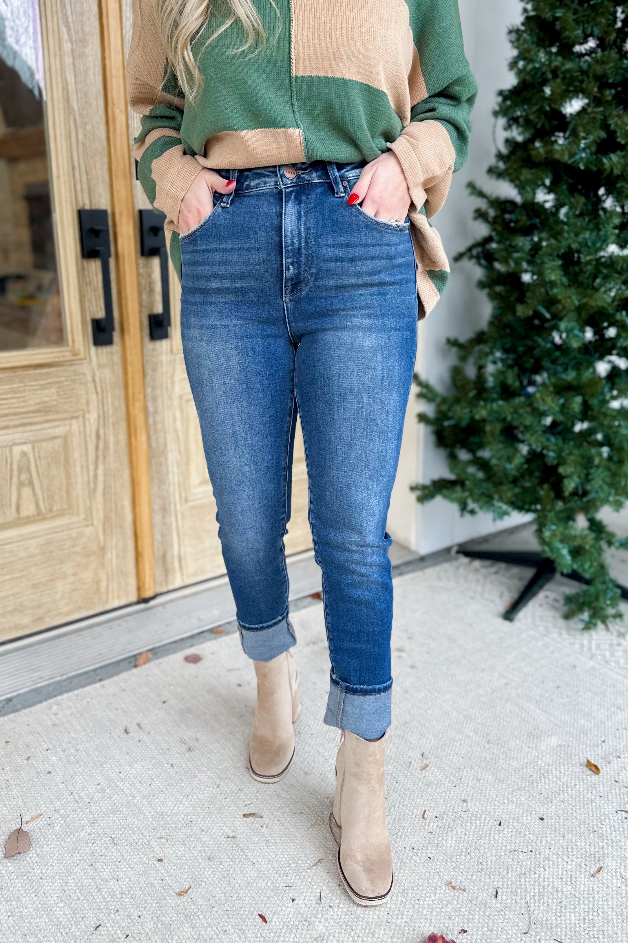 Risen Jaxon High Rise Ankle Skinny Jeans - Be You Boutique