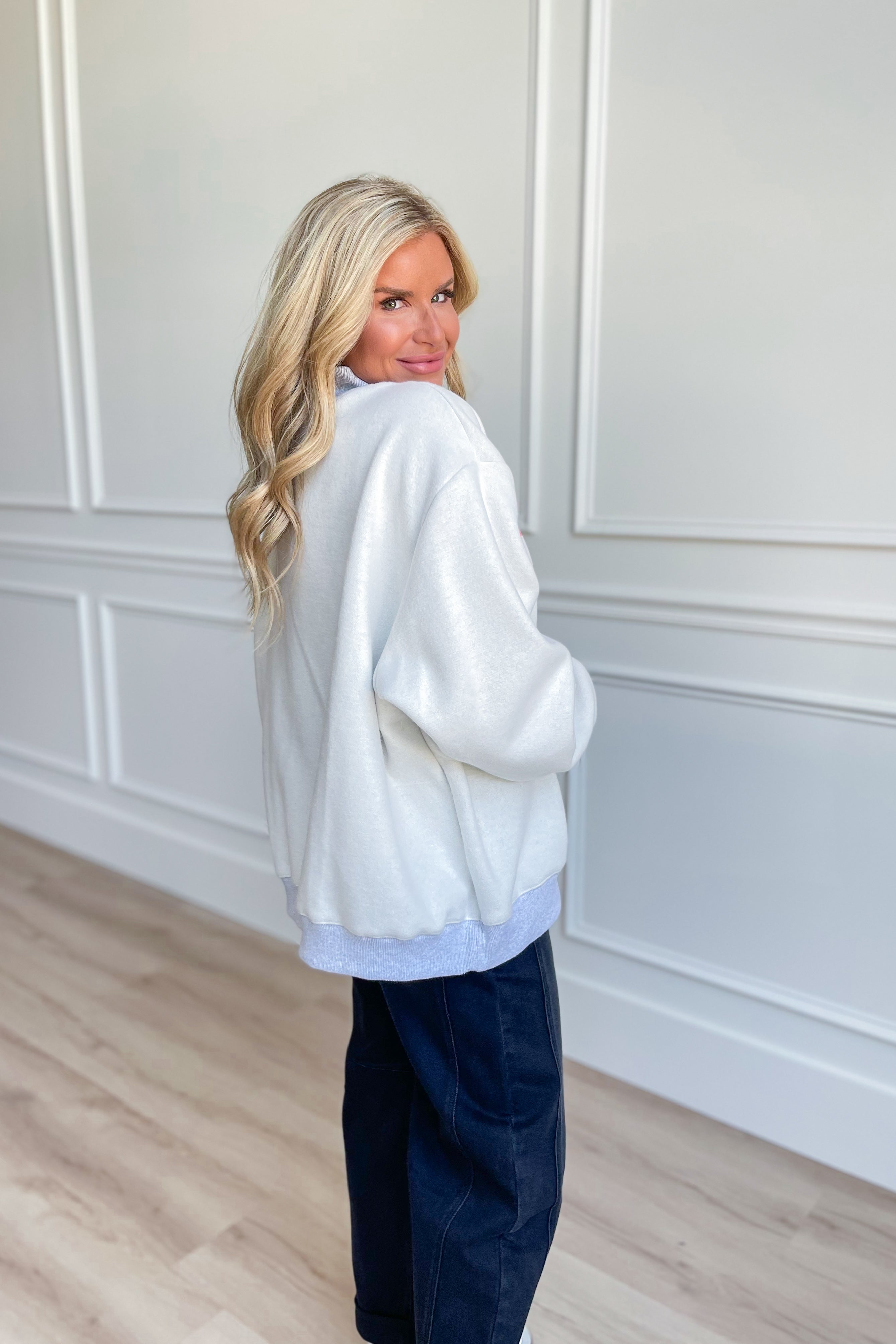Texas Reversible Mock Neck Sweatshirt - Be You Boutique