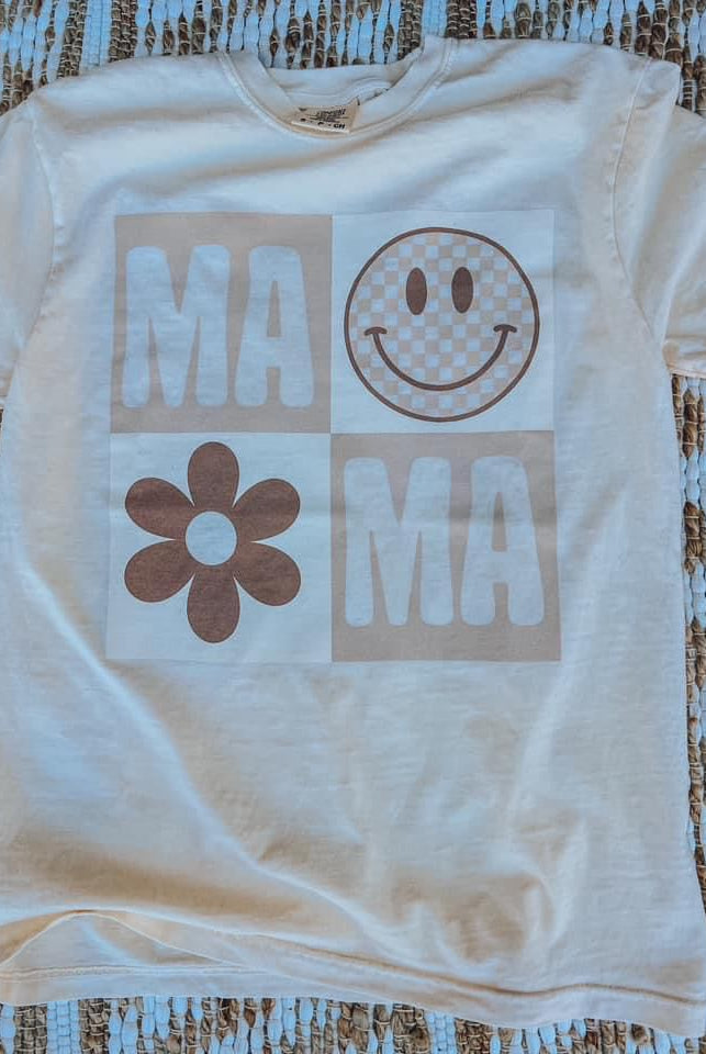 PREORDER Happy Mama Short Sleeve Graphic Tee - Be You Boutique