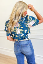 Sandra Floral Puff Sleeve Top - Be You Boutique