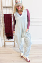 Sheila V Neck Front Pocket Jumpsuit - Be You Boutique
