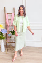 Tammy Ditsy Floral Midi Skirt - Be You Boutique