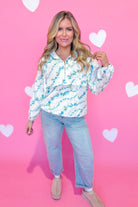 Augusta Floral Print Long Sleeve Windbreaker Jacket - Be You Boutique