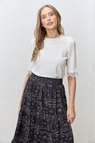 Becca Round Neck Half Sleeve Top - Be You Boutique
