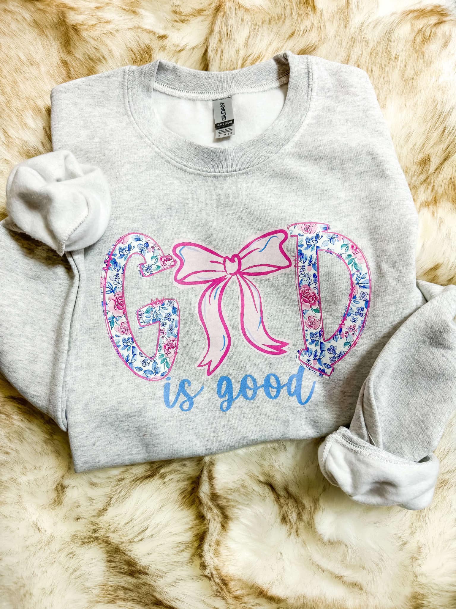 GOD IS GOOD Crew Neck Sweatshirt - Be You Boutique