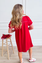 Umgée USA Skye Ruffle Trim Dress, casual 120 dress with ruffle details, lightweight fabric, and a stylish, feminine silhouette.