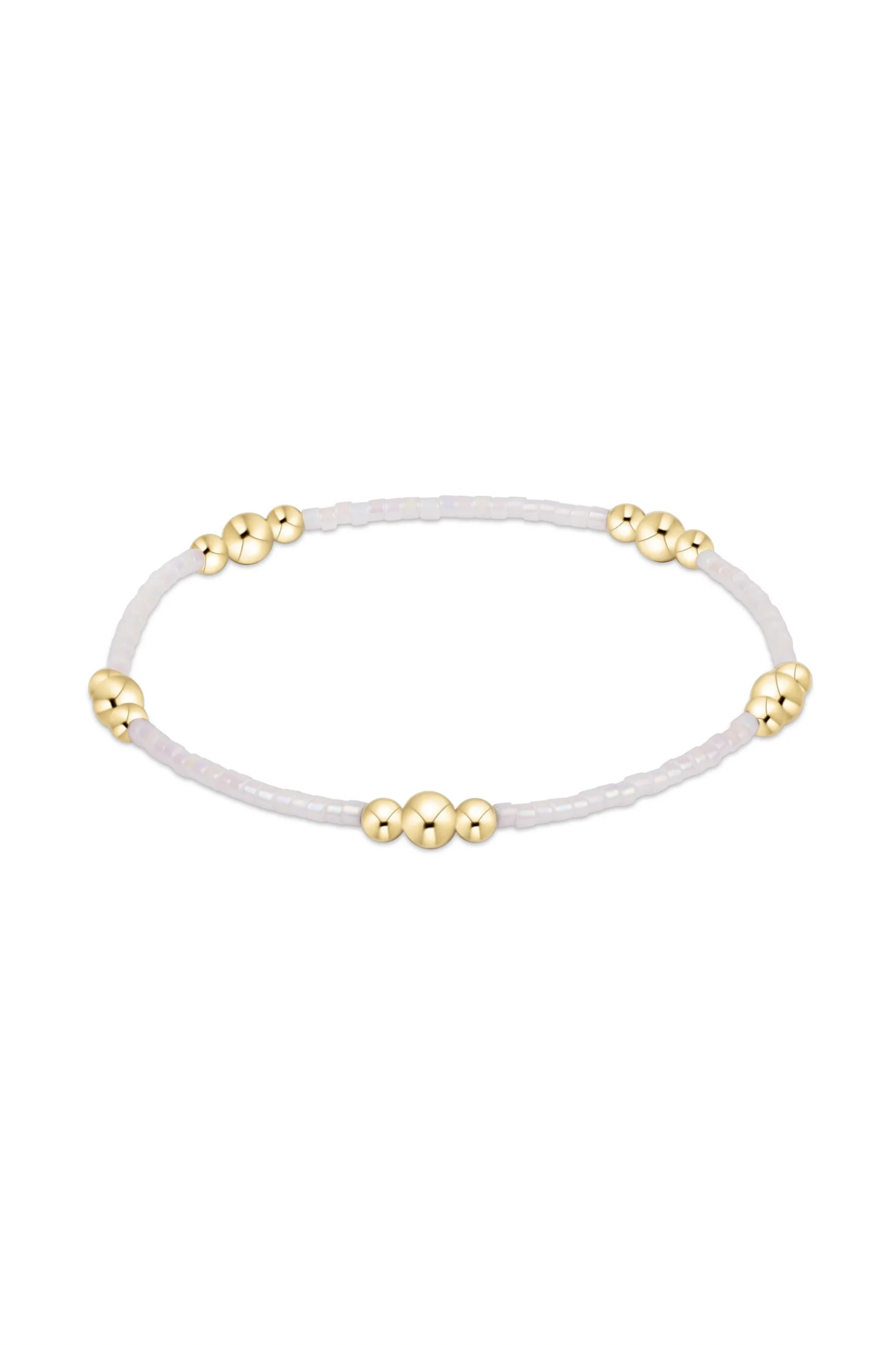 Enewton Silky White Hope Purpose gold bracelet with intricate chain design, stylish jewelry accessory for women.