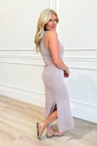 Blakely Ribbed Midi Dress - Be You Boutique