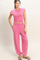 RAE MODE Walker Lycra Crossover Set 156 Pants in black with sporty crossover design, stretchy Lycra fabric, and comfortable fit.