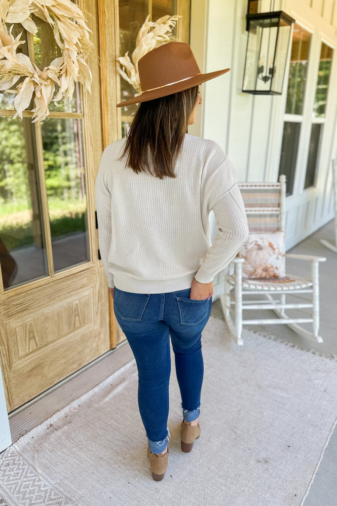 Colby Soft Oversized, Lightweight Round Neck Sweater - Be You Boutique