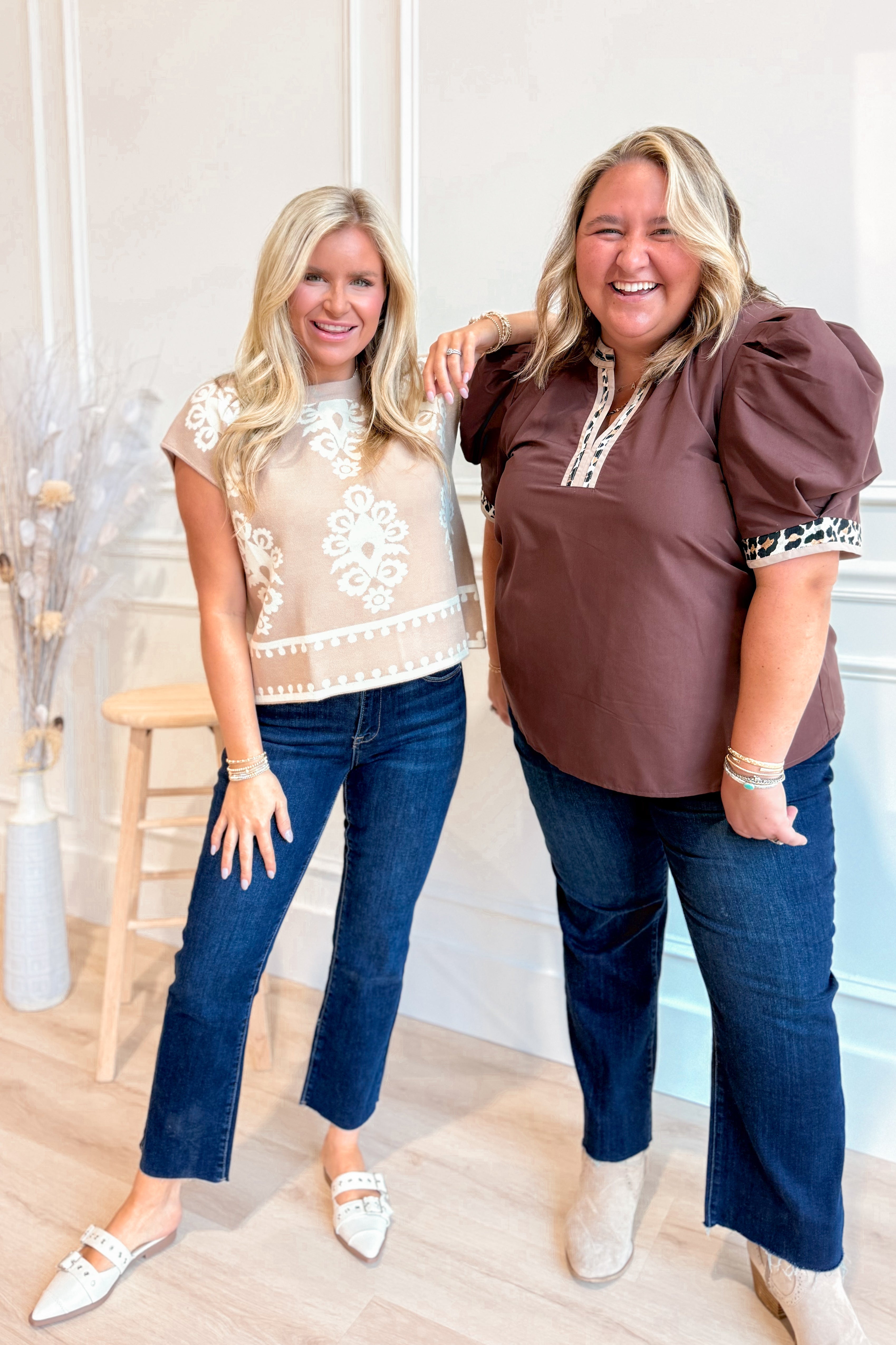 Gracie Printed Pattern Top - Be You Boutique