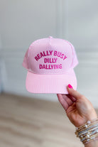 FASHION CITY Busy Dilly Dallying Hat, a stylish 217 hair accessory with colorful fabric and playful design.