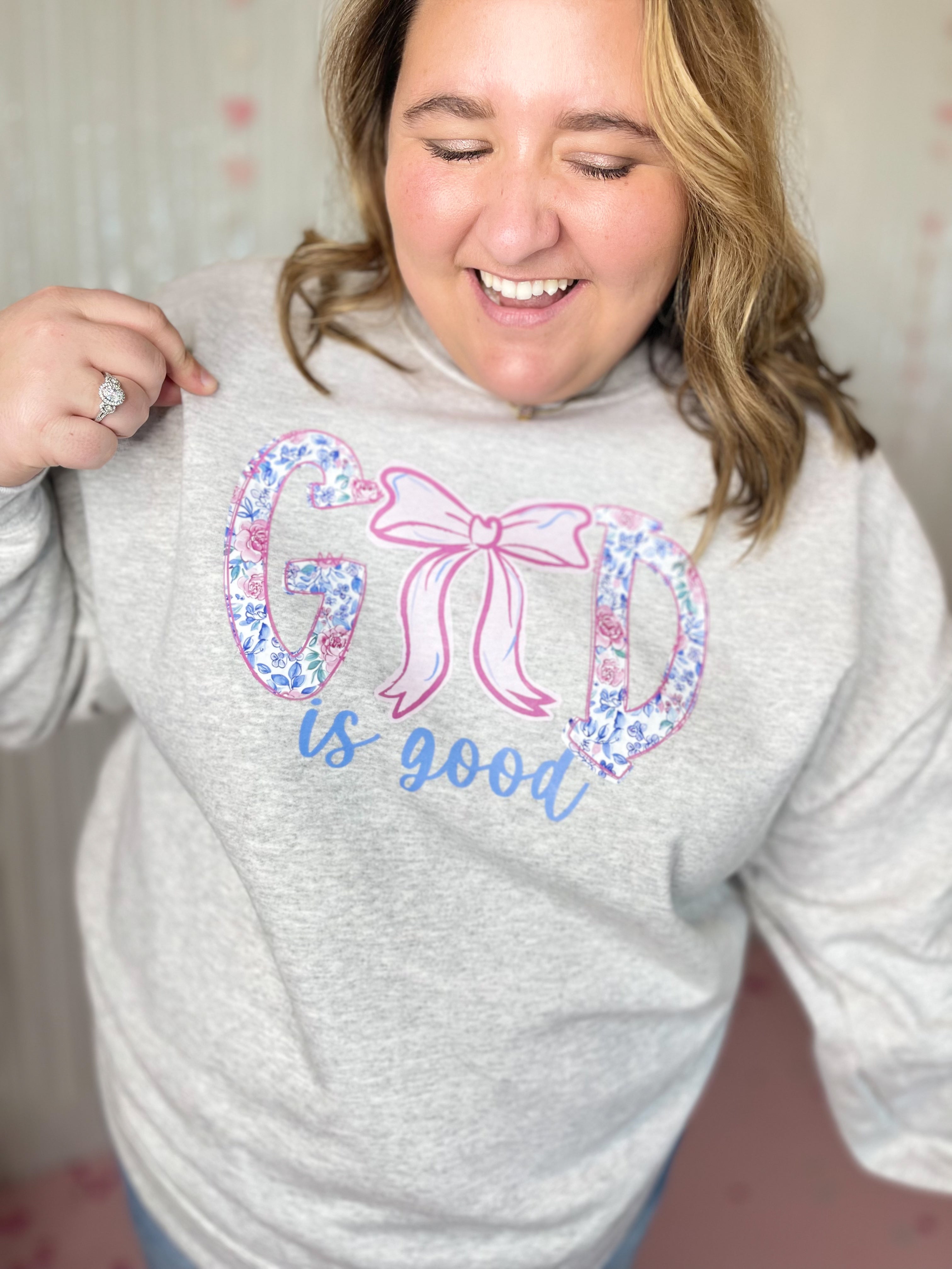 GOD IS GOOD Crew Neck Sweatshirt - Be You Boutique