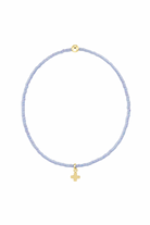 Enewton Ocean Mist Hope classic signature cross charm bracelet with silver-tone links and a detailed cross pendant.