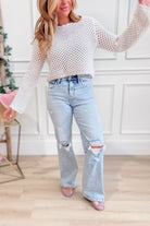 Vervet Slick High Rise Vintage Wide Leg Jean - Be You Boutique