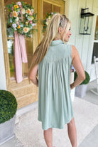 Iris Linen Sleeveless Dress - Be You Boutique