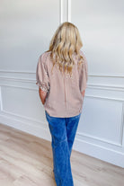 Kelly Striped Split Neck Top - Be You Boutique