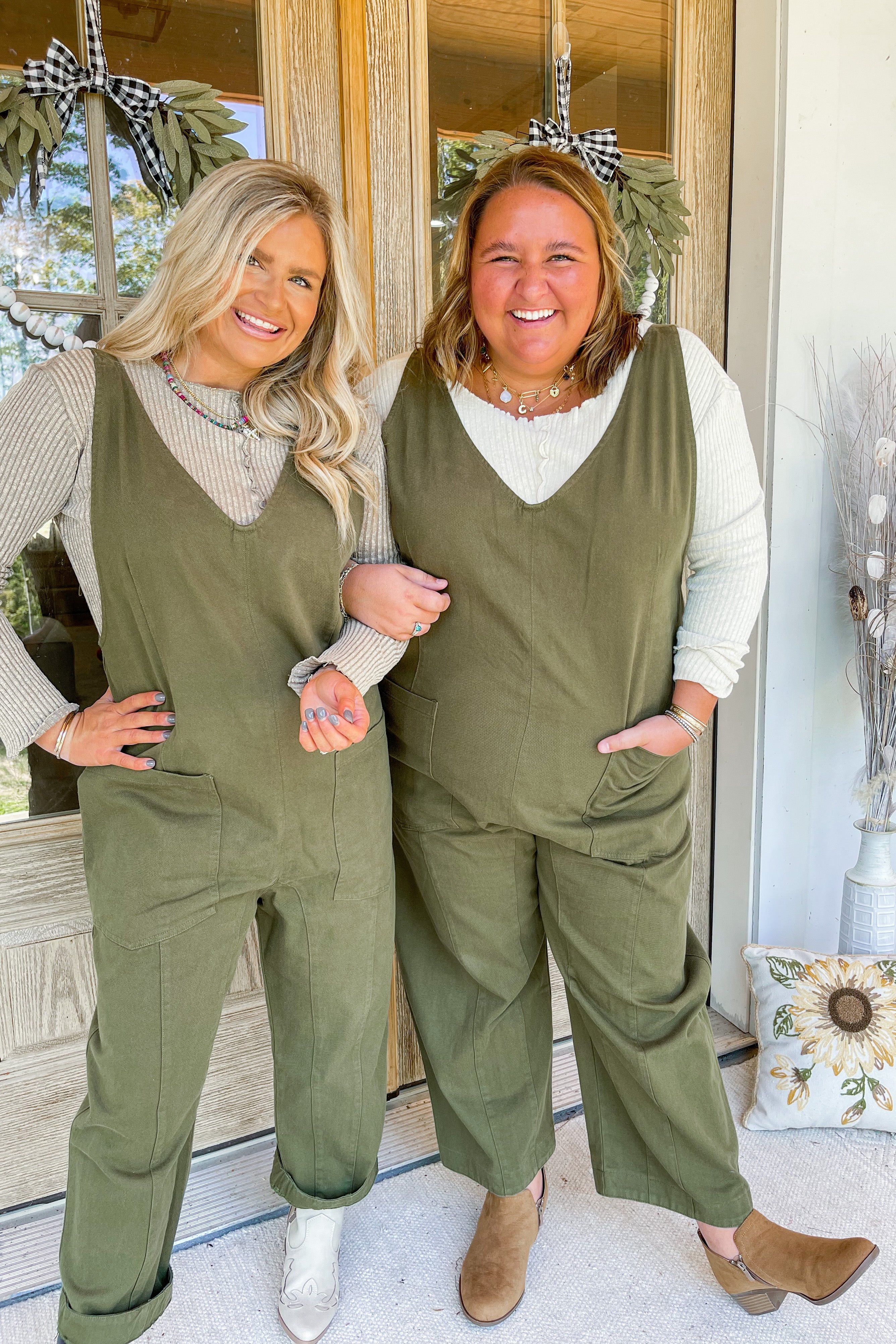 Nelson Sleeveless Scoop V Neck Jumpsuit with Pockets FINAL SALE