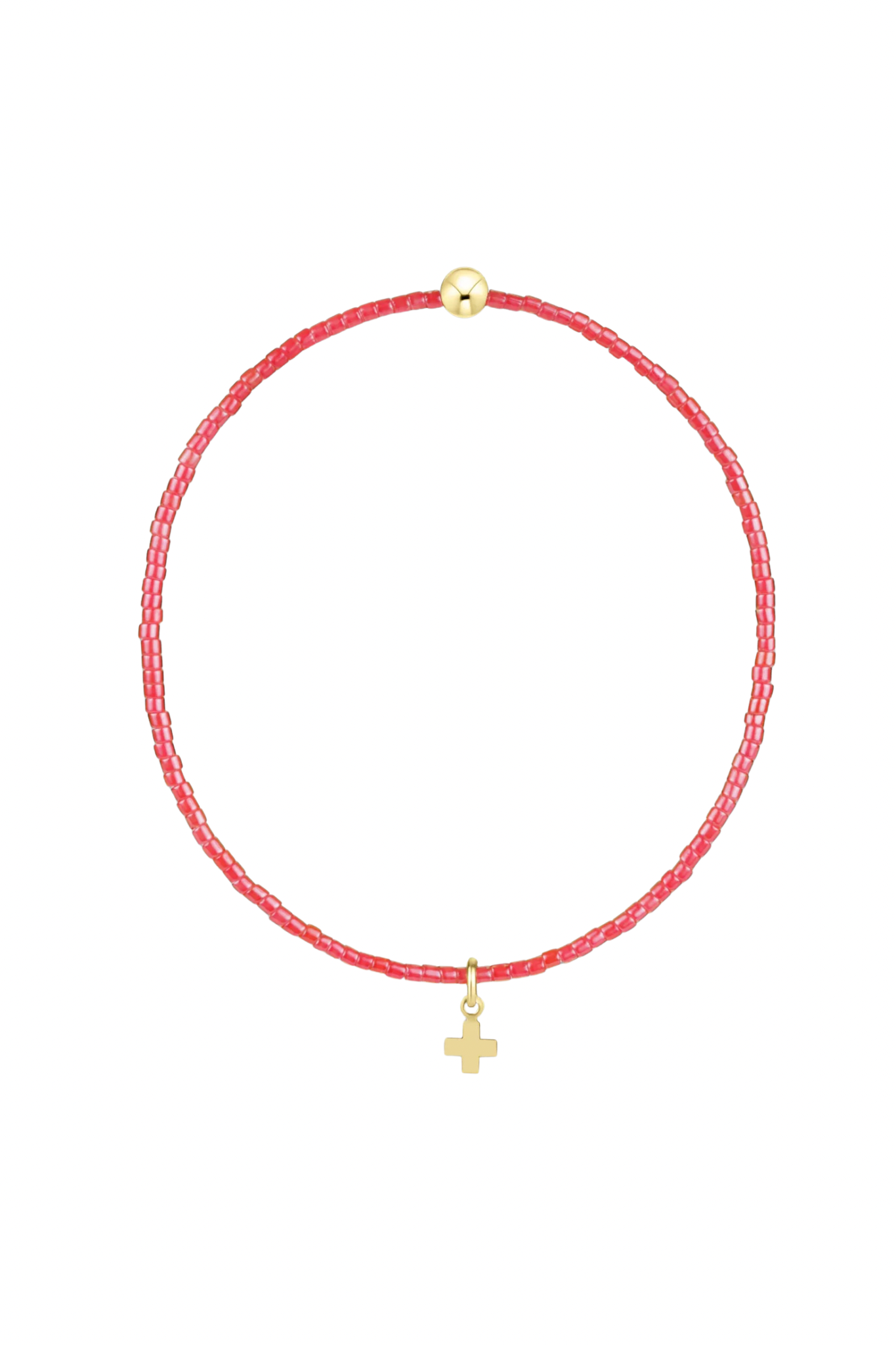 Enewton Sherbert Hope Classic Signature Cross Charm Bracelet with colorful beaded design and silver-tone cross charm.