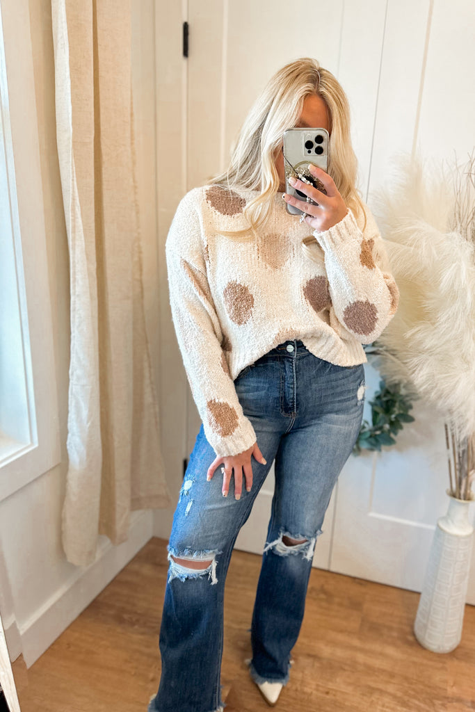 Melissa Multi-Color Polka Dot Sweater - Be You Boutique