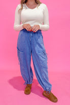 Zoey French Terry Cloth Jogger Pant - Be You Boutique