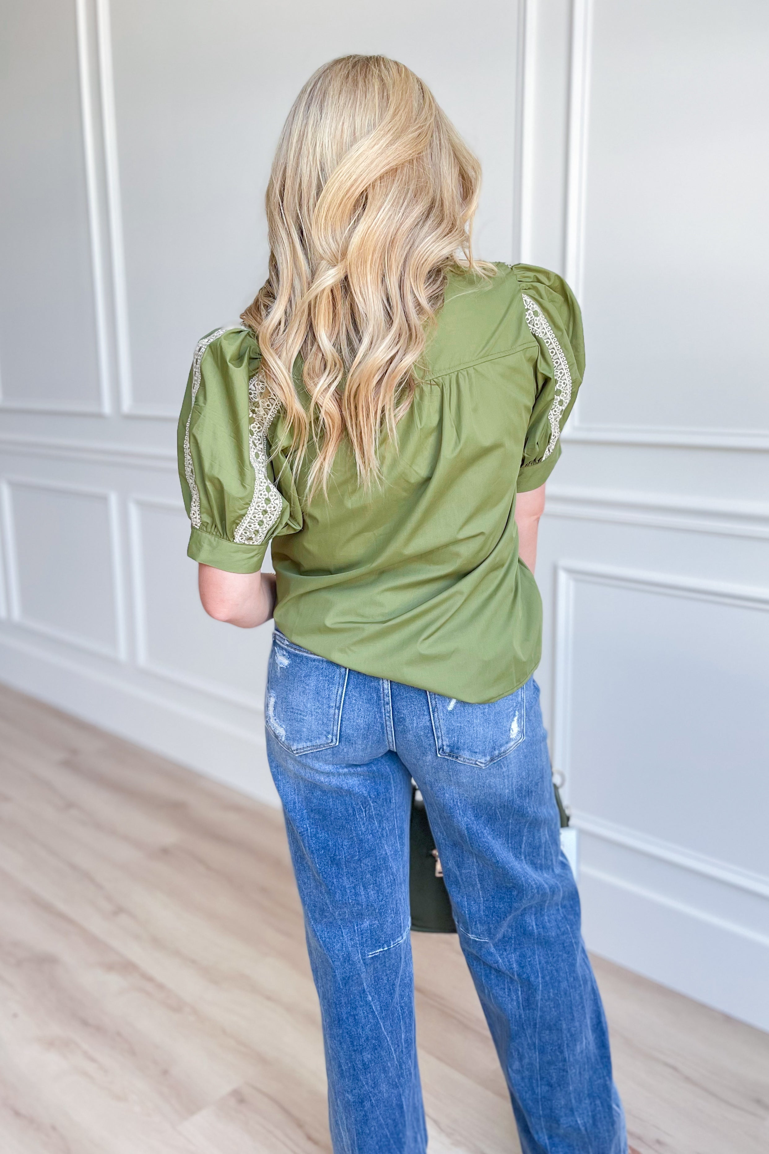 Kate Abstract Embroidered Top - Be You Boutique