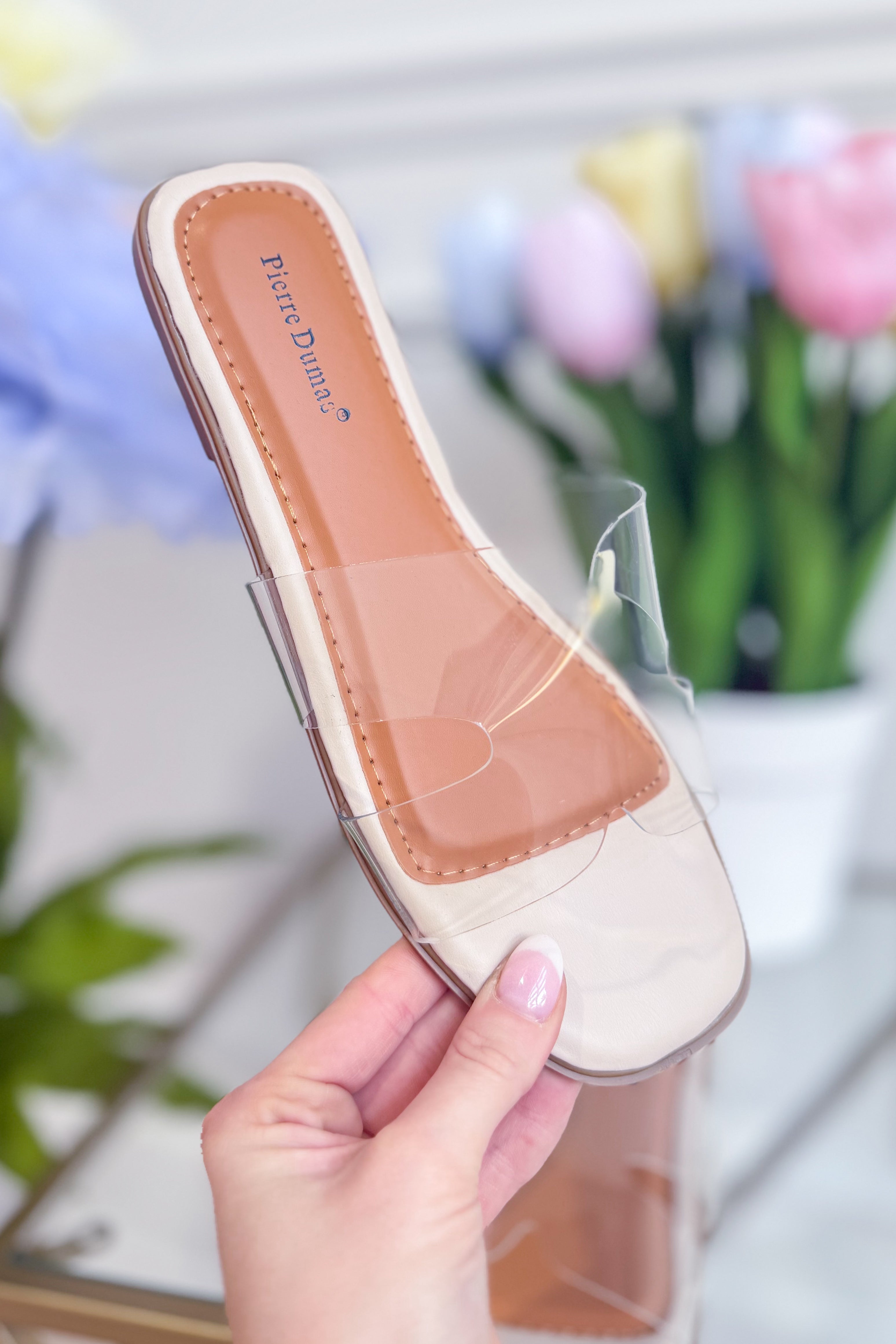 Soda Empress Lucite Crossover Sandal - Be You Boutique