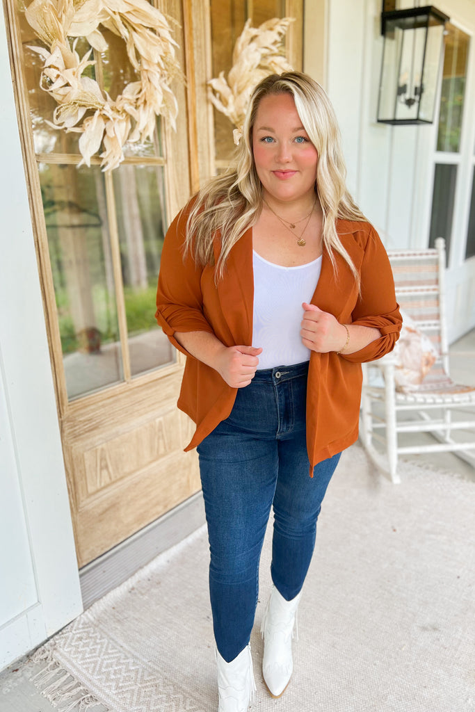 Chester Long Sleeve Solid Color Boyfriend Blazer - Be You Boutique