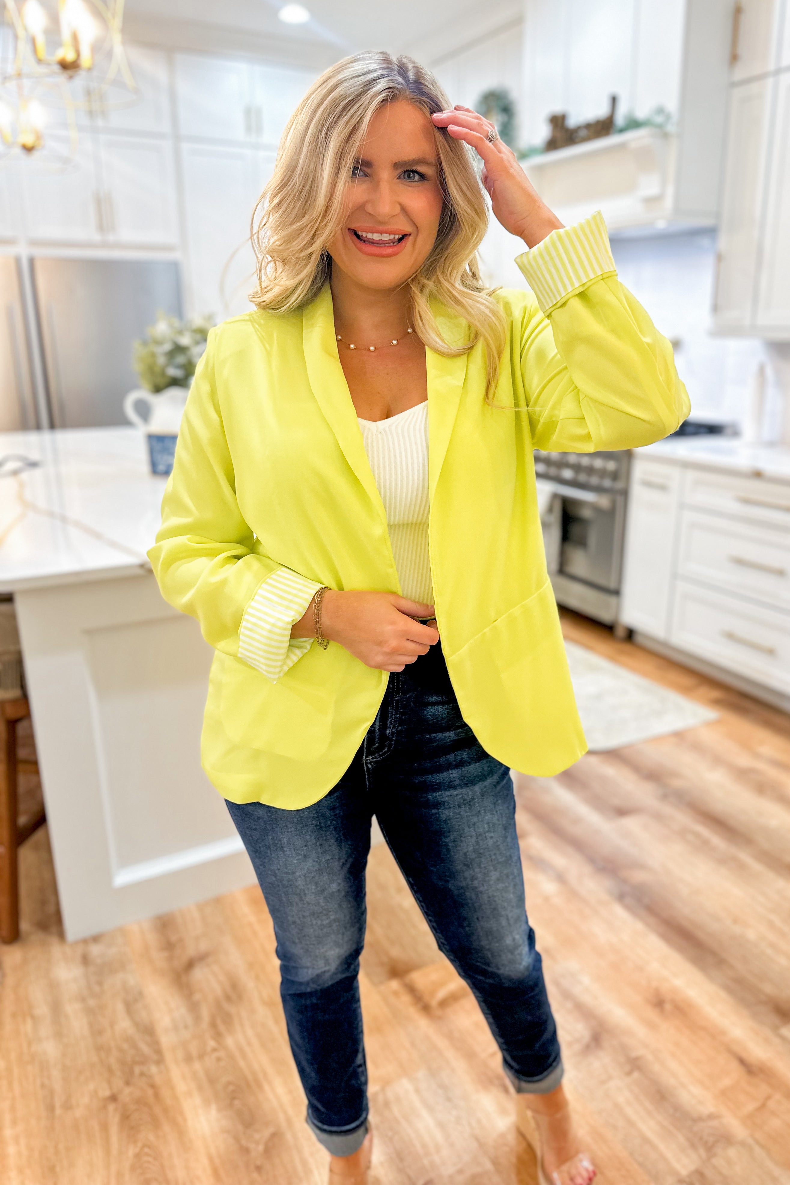 Peyton Long Sleeve Blazer - Be You Boutique