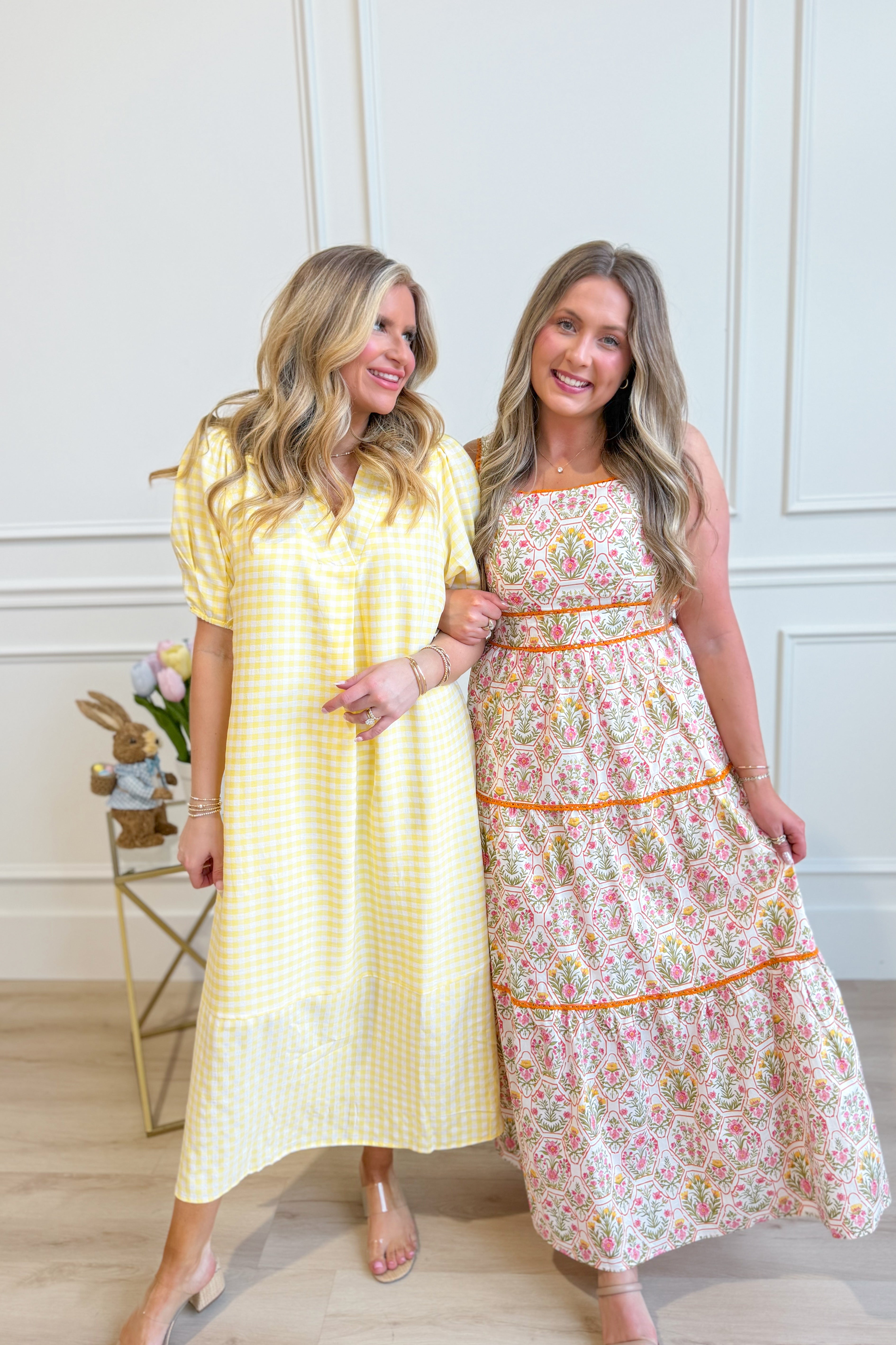 IN LOOM Miracle Cotton floral square neck maxi dress featuring a flowy silhouette and vibrant floral pattern.