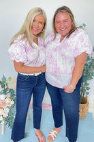 Cassidy Landscape Printed Blouse Top - Be You Boutique