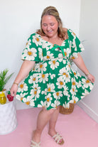 Ella Daisy Print Dress - Be You Boutique