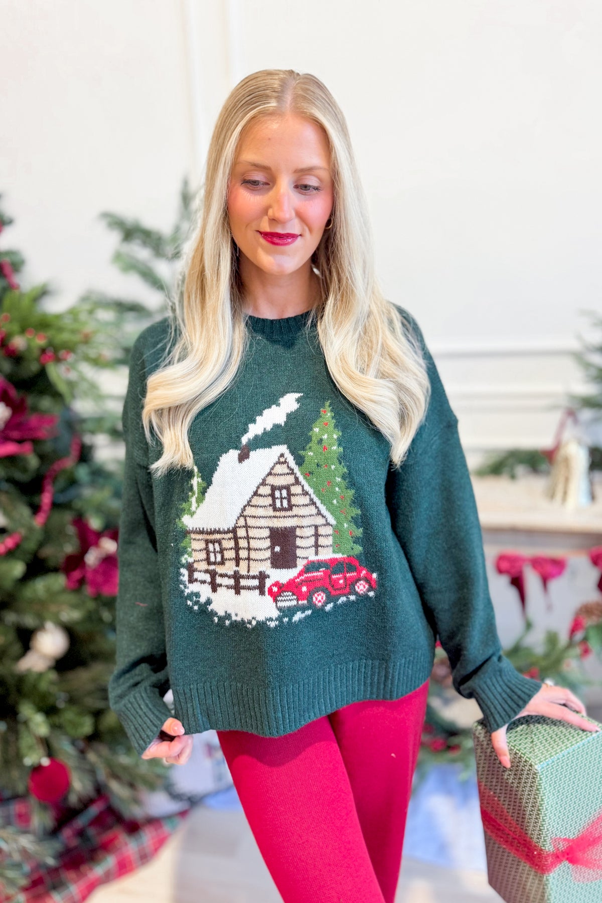 TWENTIFOURTH Presley Cozy Holiday Home Sweater, 132 Fall Sweaters, featuring festive knit pattern and warm holiday-themed design.