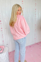 Blaise Washed Daisy Patch Cotton Jersey Knit Top - Be You Boutique