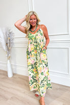 Kendra V Neck Floral Midi Dress - Be You Boutique