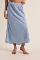 Tammy Ditsy Floral Midi Skirt - Be You Boutique