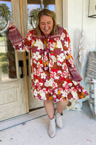 Rita Floral Print Rayon Challis Dress - Be You Boutique
