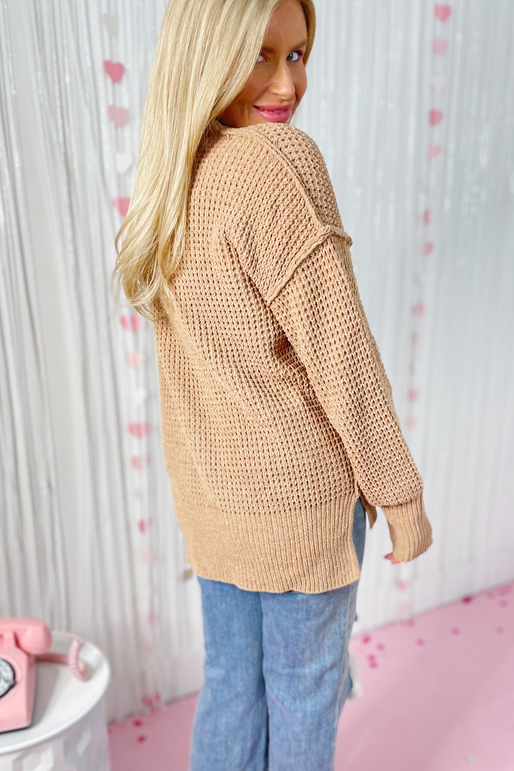 Kia Comfy Oversized Knit Sweater Pullover Top - Be You Boutique